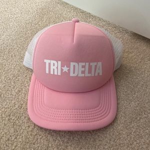 Pink tri delta trucker hat! Brand new never worn!
